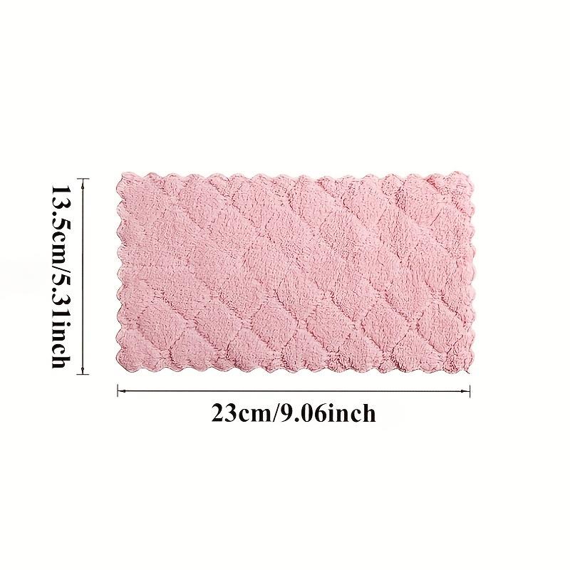 5/20pcs Coral Velvet Kitchen Towels Super Absorbent, Quick Dry Pastel Colors, Multipurpose Reusable Cleaning Cloths for Dishes