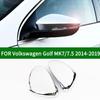 For Volkswagen Golf MK7/7.5 GTI/TSI R 2014- Car Side Rearview Mirror Cover Trim Sportsvan Chrome Silver Turn Signal Mirror