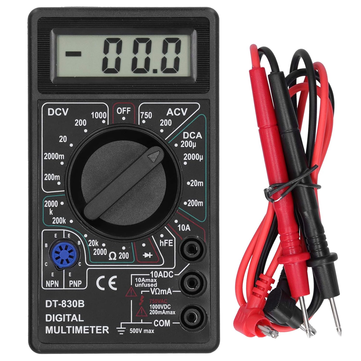 

Portable Volt Multi Meter Car Battery Tester Circuit Tester Digital Multimeter Tester DT830 Electrical Voltmeter Ammeter