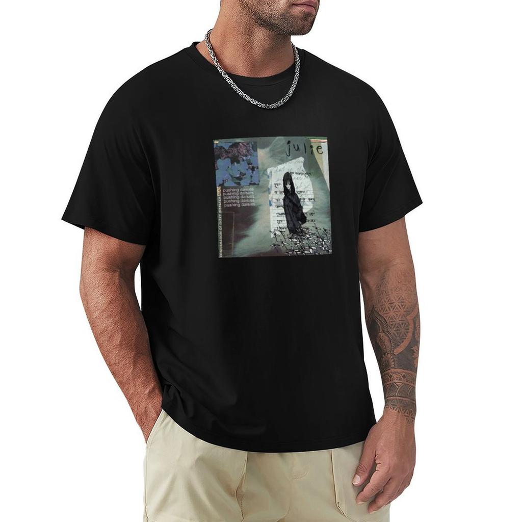 Julie Pushing Daisies Album Cover Tshirt Big And Tall Crew Neck Tee