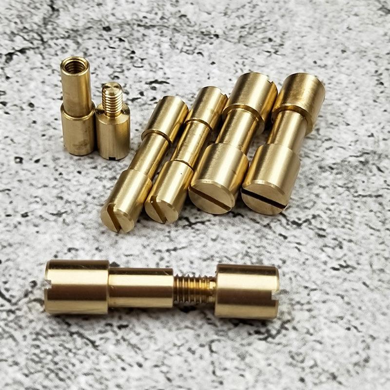 5 Pcs/lot Brass Rivet Screw Grinding DIY Knife Handle Fastener Accessories Tactics Lock Rivet Diy Craft Supplies