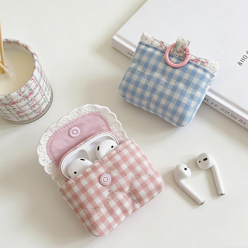 Bolsa de Armazenamento para Fones de Ouvido Mini Bolsa Estojo Protetor para Fones de Ouvido Presente para Meninas Mulheres Bolsas de Armazenamento Estéticas