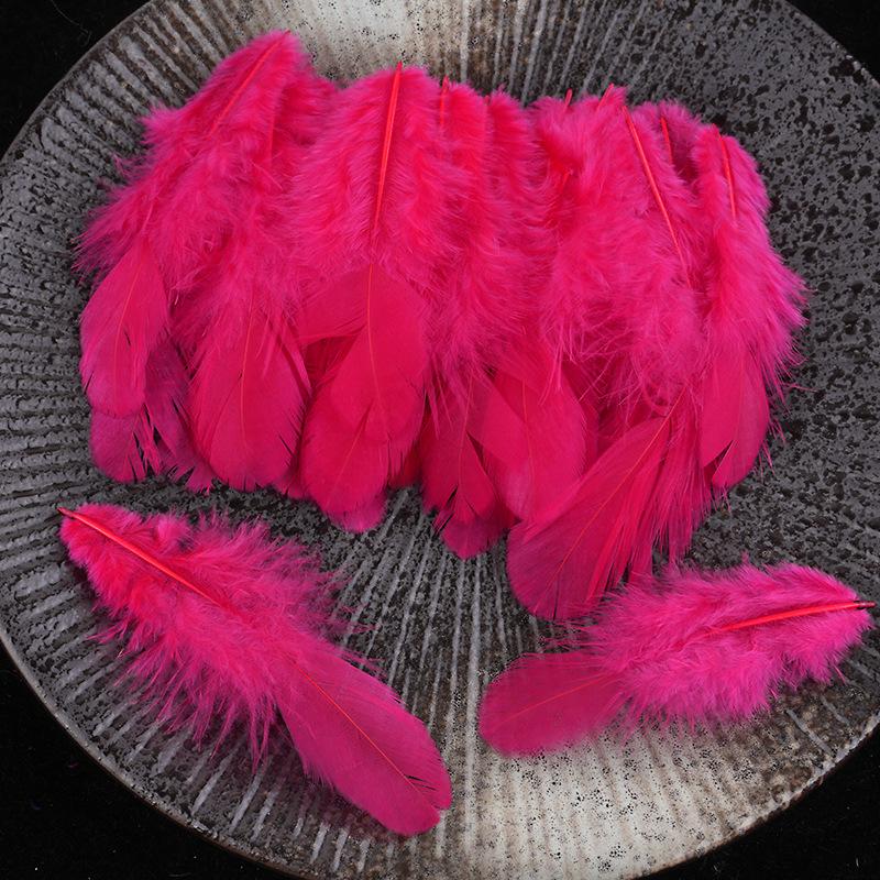 Mixed Color Chicken & Peacock Feathers for DIY Ornaments, Handicrafts, and Handmade Clothing Accessories.