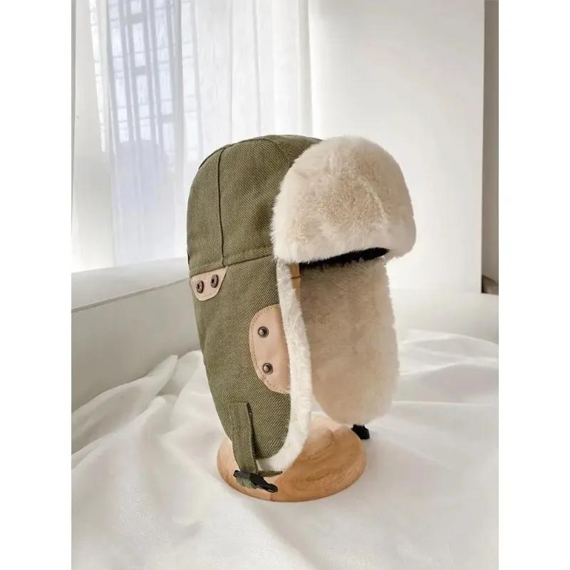 1 PCS Cotton Hat Windproof Headgear Unisex Warm Riding Hats Ski Winter Protective Ear Cover Outdoor Sports Thickened