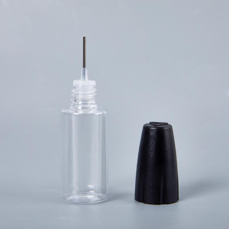 

1 шт. 10 мл ПЭТ прозрачный флакон с длинной тонкой иглой-капельницей для вейпа, аксессуары для масла для курения, банка для жидкости чёрный