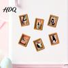 Decorative Photo Holders for Whiteboards Funny Wooden Fridge Magnets Frame Retro Cute Cat Pattern Magnetic Refrigerator Frames Metal Cabinets Locker