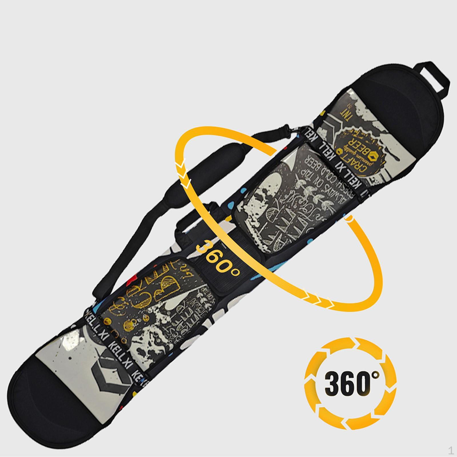 

Чехол для сноуборда, сумка для хранения лыж, чехол для сноуборда, аксессуары, защита Black 160cm