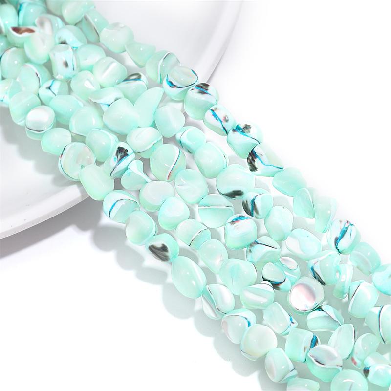 55Pcs Natural Colored Horseshoe Snail Irregular Leather Small Stone Beads For DIY Necklace Bracelet Earrings Jewelry Making