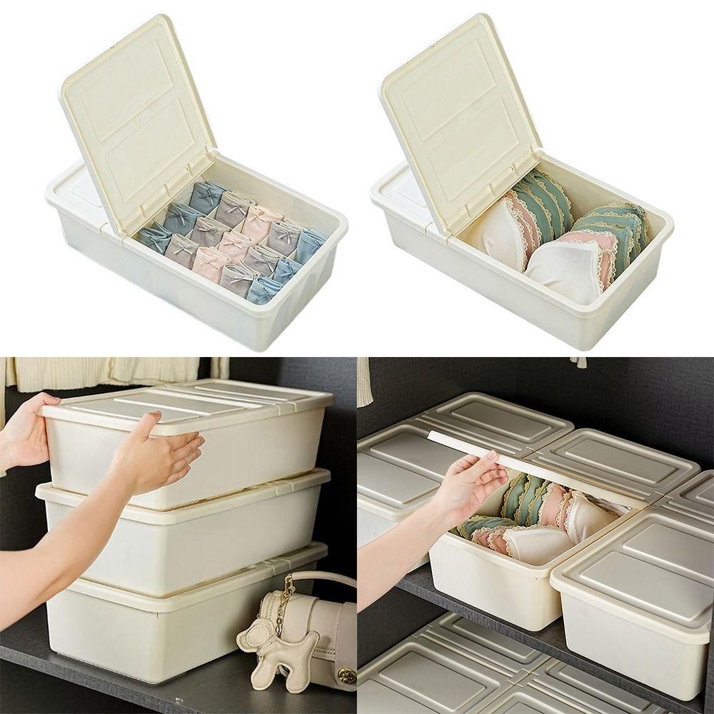White Underwear Storage Box Thickened Cabinet Organizer Creative Storage Case Sock Underpants Bras