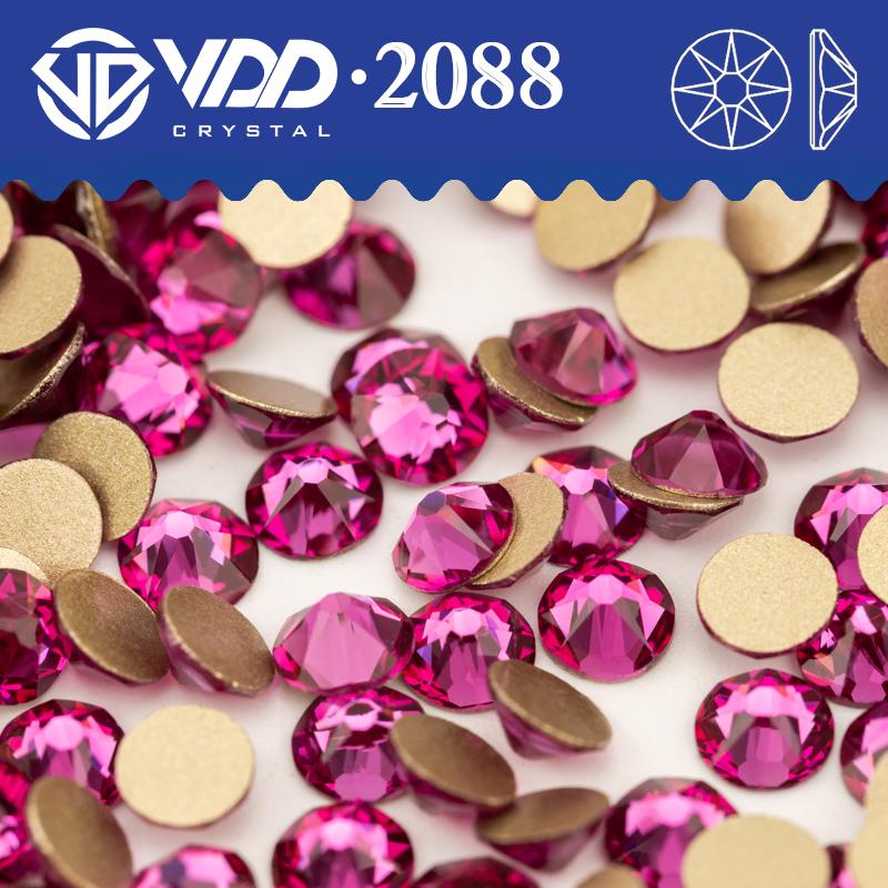 VDD SS16-SS30 High Quality 2088 Rhinestones Crystal Flatback 8 Big 8 Small 16cut Stones for DIY Crafts Nail Art Decoration