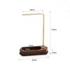 Walnut Beech Wood Earring Display Stand and Jewelry Photo Prop
