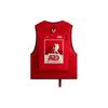 Kith X Columbia Collaboration Ss24 Stand Collar Logo Printed Work Vest Unisex Vests Red 2113711-691
