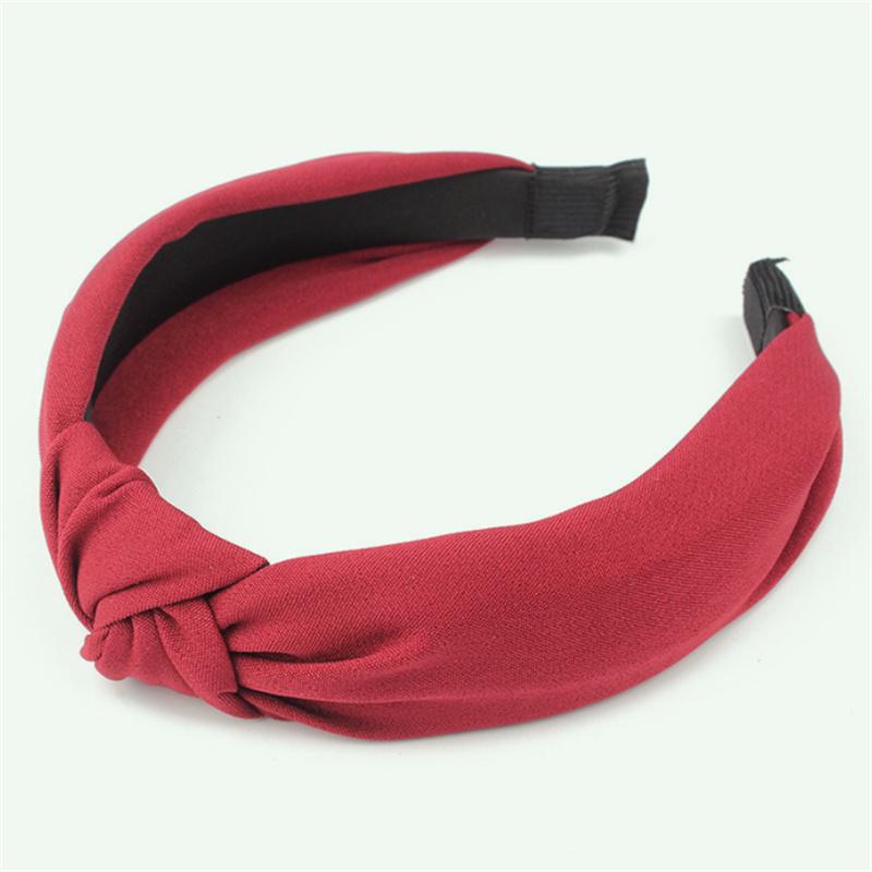 Fashion Solid Fabric Headbands For Women Hair Bands Hoop Girl Headwear Washing Clips Cute Basic Hairbands Hair Accessories