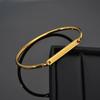 Hand-decorated Customized Bracelets Engrave Name Bracelet Cuff Bangle Stainless Steel Engrave Bangles for Women