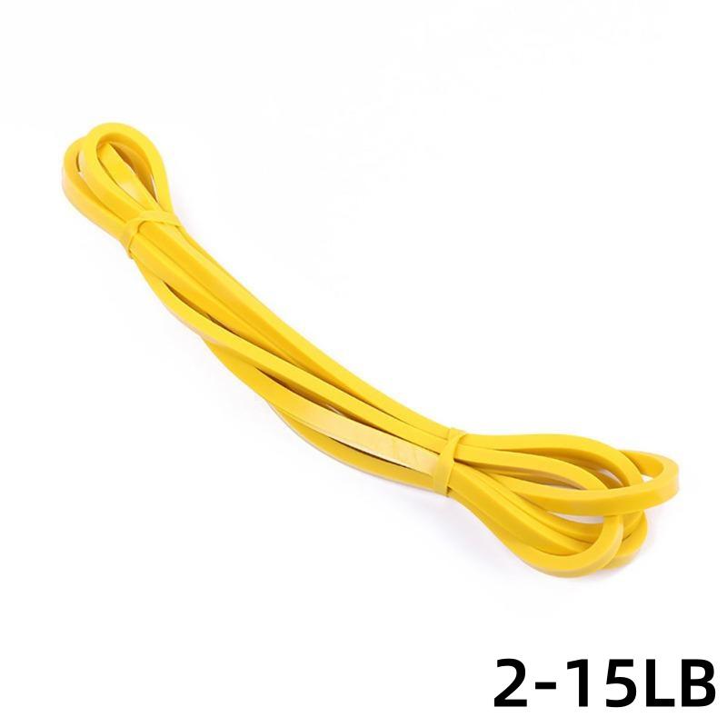 

Сверхмощная латексная лента для упражнений, эластичная лента для занятий спортом, силовая подтягивающая вспомогательная лента для тренировок, пилатеса, оборудование для фитнеса 2-15LB жёлтый