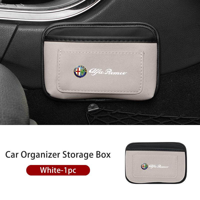 Self Adhesive Car Side Door Storage Pocket Sticky Organizer Bag For Alfa Romeo Giulietta GT 159 147 156 Mito Brera Giulia Spider kjn456