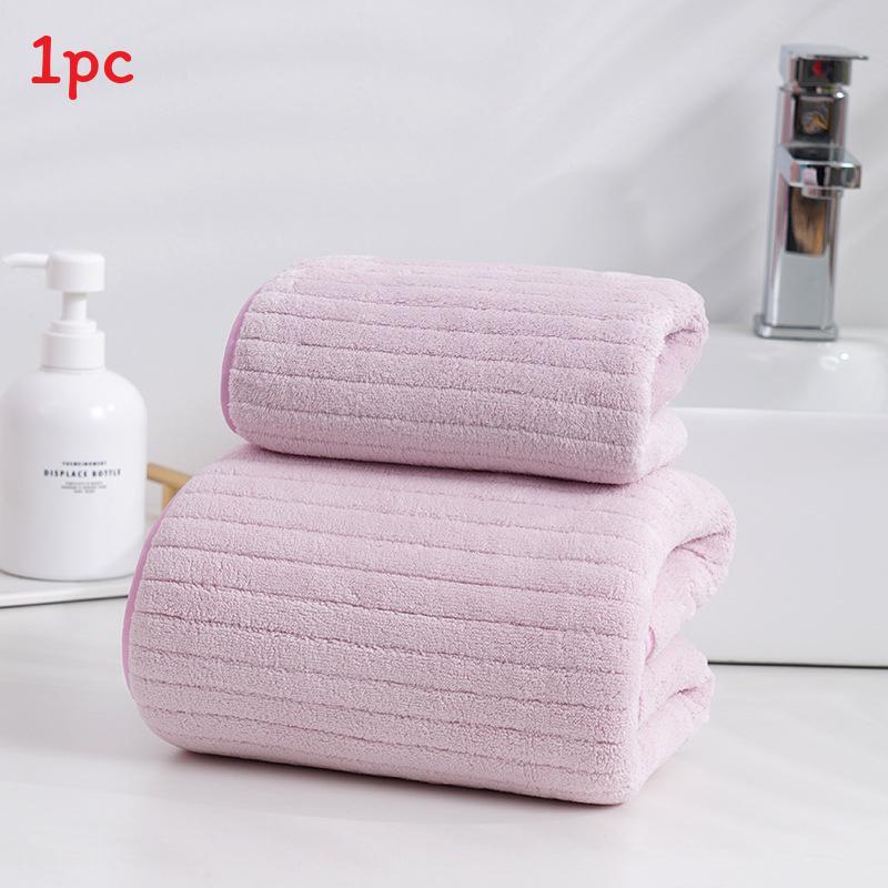 Adult Coral Fleece Face Towel With Edging For Shower And Face Care