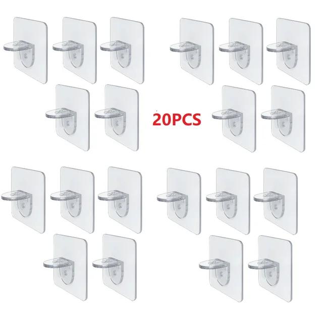 New Multi-Purpose Hooks 5/10 Pairs Double-sided Adhesive Wall Hooks Waterproof Clothes Hats Towel Hooks Kitchen Bath Door Hooks