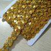 S-Shaped Sequin Lace Beads with 1.5CM Gold and Silver Ribbon for Clothing and Stage Accessories