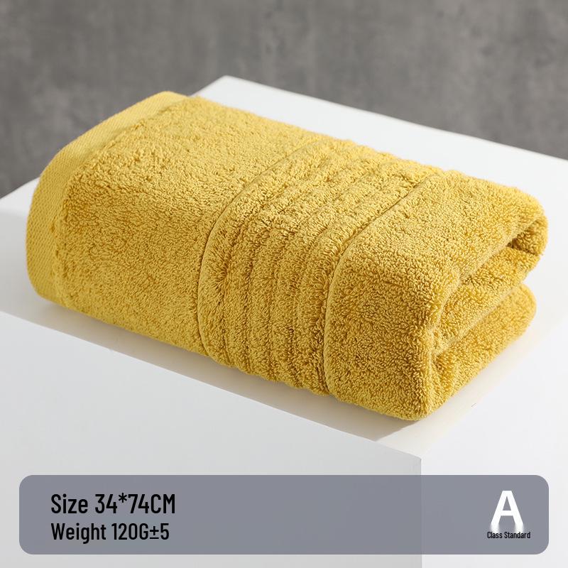 100% A-Grade Antibacterial Cotton Bath Towel - Thick, Soft, Absorbent, Quick-Drying, Adult Size Washcloth