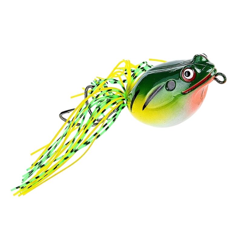 Floating Poisons Frogs Lures Floating Soft Baits Simulated Frogs Fishing Baits for Basses Fishing in Lake and Rivers
