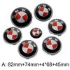 YAMHS1 For BMW New 2025 7pcs Car Front Emblem Rear Badge Wheel Hub Cap Sticker for E46 E90 E60 F10 F11 F20 F30 F34 F01 G20 G21 G31 G38 