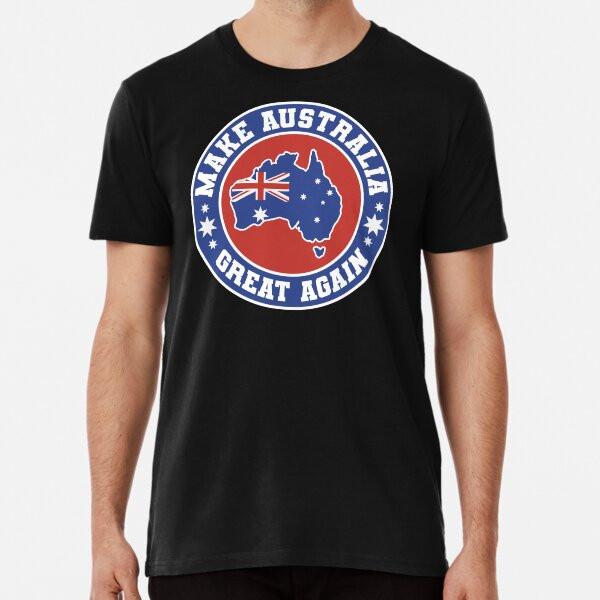 

Сделаем Австралию снова великой, Патриотические Премиум размеры от S до 5XL Сделано в Австралии/США Футболка XL