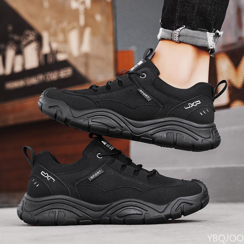 Fashion 2025 Breathable Mesh Shoes Trendy Beige Black Casual Sneakers Men Comfortable Fashion Sneakers for Everyday Wear Zapatos Homme