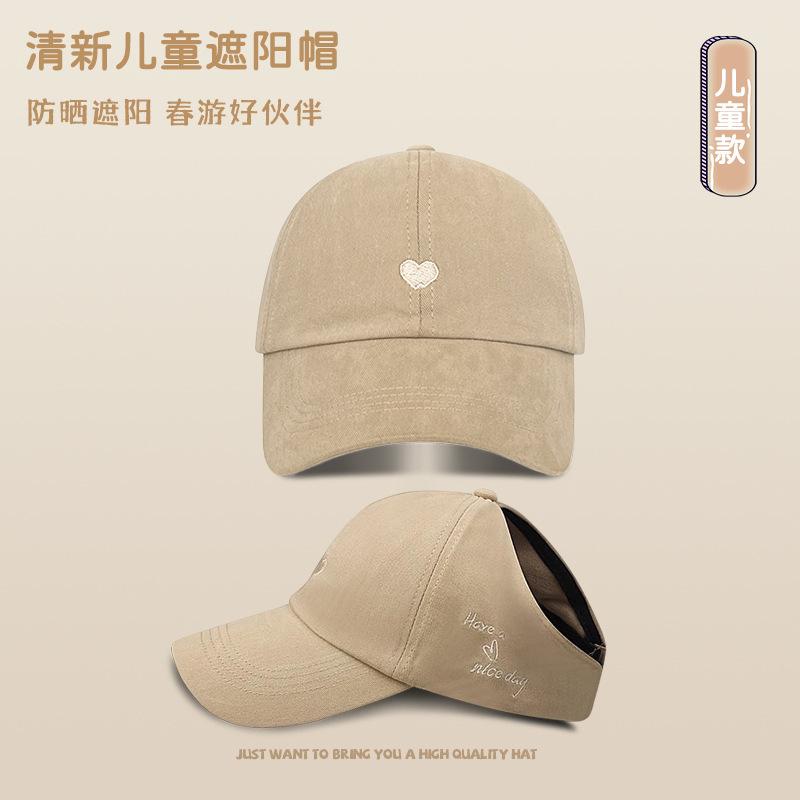 Spring Sun Protection Hat with Exposed Ponytail Baseball Cap for Women's Outdoor Cycling Sun Protection Breathable Fashionable and Versatile Hat
