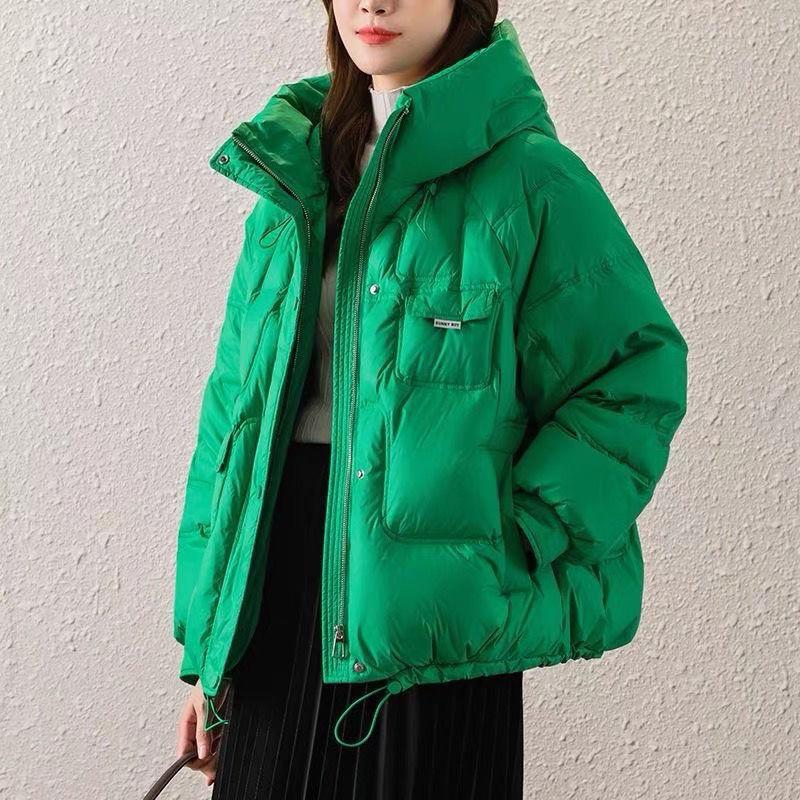 Winter Short Jacket Parkas Women Thicken Warm Coat Hooded Solid Color Casual Parka Women Streetwear Down Cotton Jacket