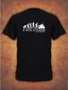 Evolution Of Motorbike Christmas Motorcycle Rider Bike Biker Mens T- Shirt Black