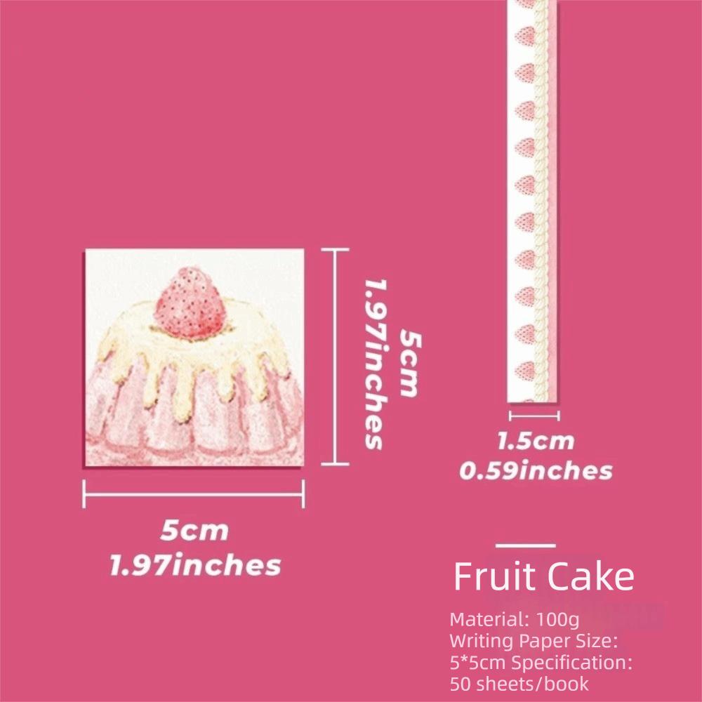 Multi-Pattern Fruit Cake Washi Tape Adhesive Fruit Pattern Journal Notes Cake Theme Crafts Making Album Journal Planner Tape