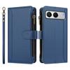 For OnePlus Nord 4 Leather Case 9 Card Slots Zipper Wallet Stand Phone Cover with Wrist Strap