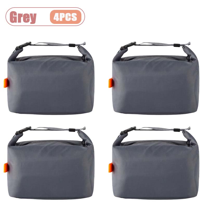 1-4PCS Large Insulated Lunch Bag Portable Food Tote for Office Meal Box Storage Reusable Thermal Cooler Bag for Work and School