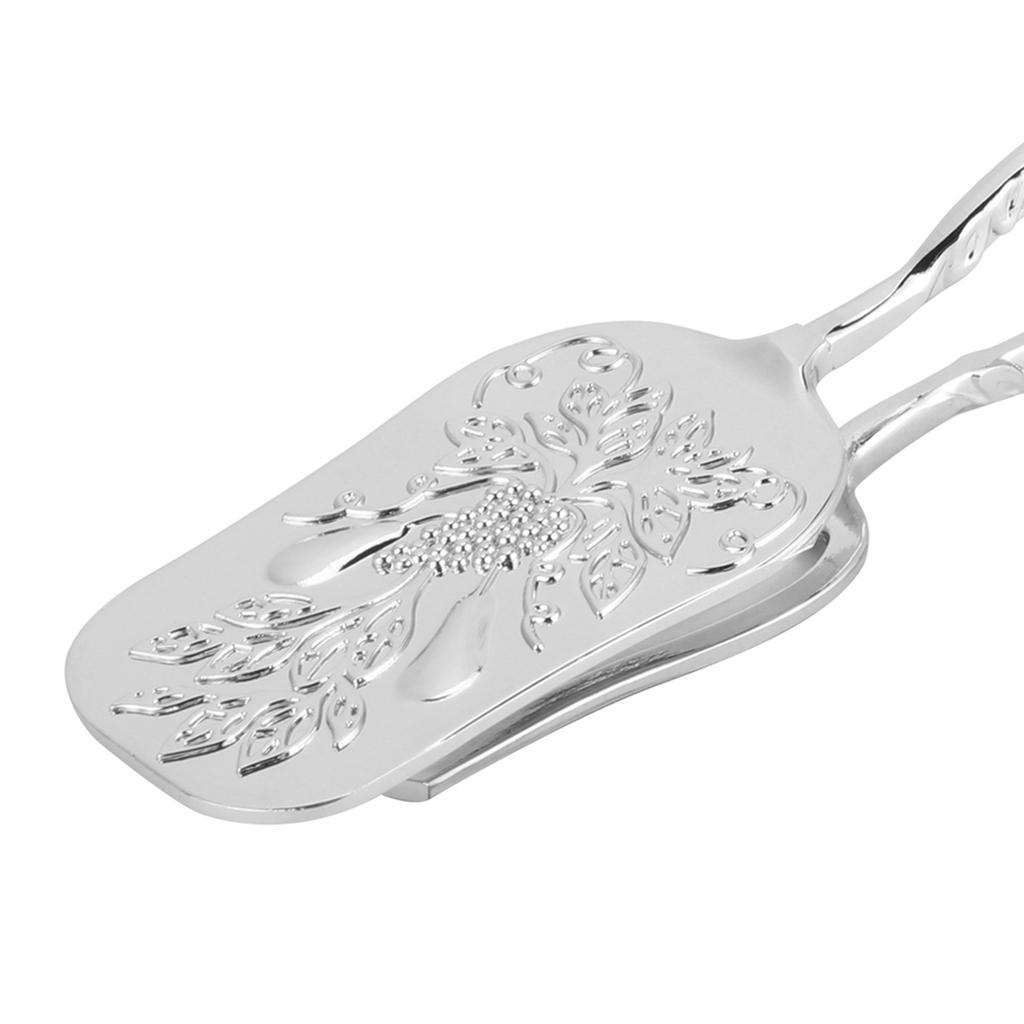 Vintage style Fruit Salad Cake Clip Buffet Food Tong Gold-plated Snack Cake Clip Salad Pastry Clamp Baking Barbecue Tools