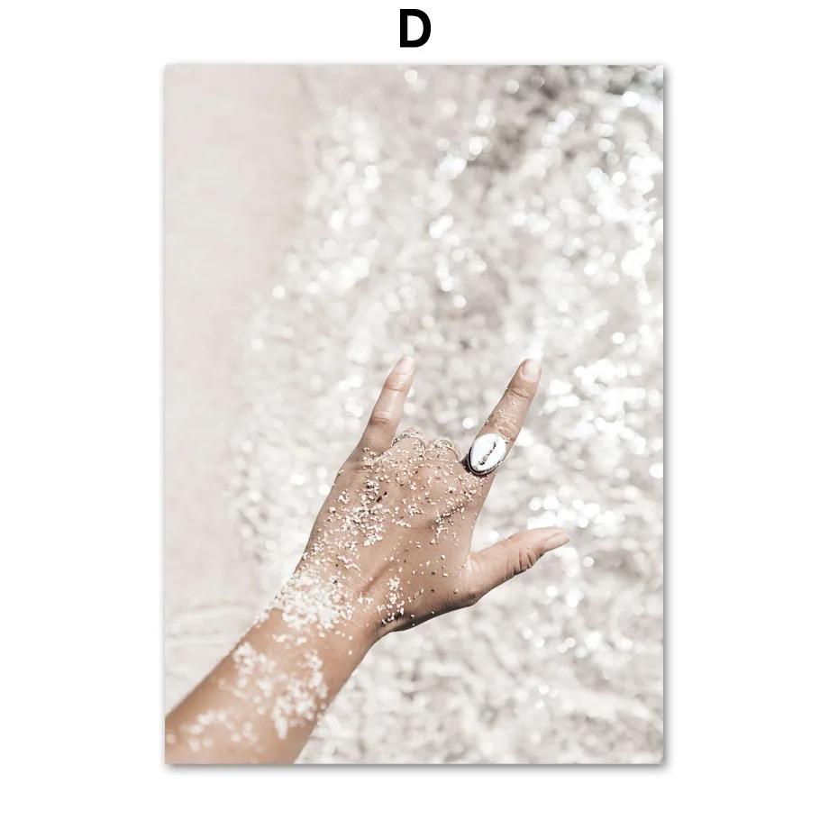 Nordic Poster Moroccan Coconut Grains Of Sand Surfboard Van Wall Art Print Canvas Painting Wall Pictures For Living Room Decor