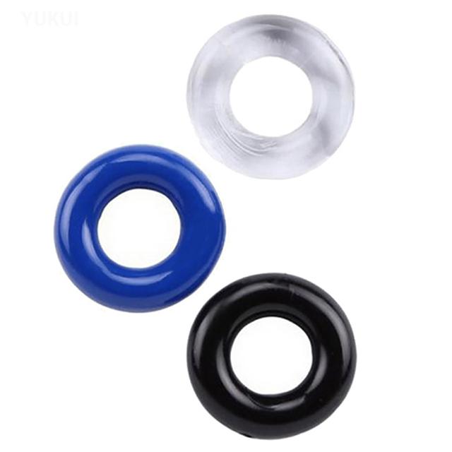 3 Pcs Cock Ring Sex Toys For Men Delay Ejaculation Lasting Durable Silicone Penis Rings Enlarge Enhance Erection Adult Supplies
