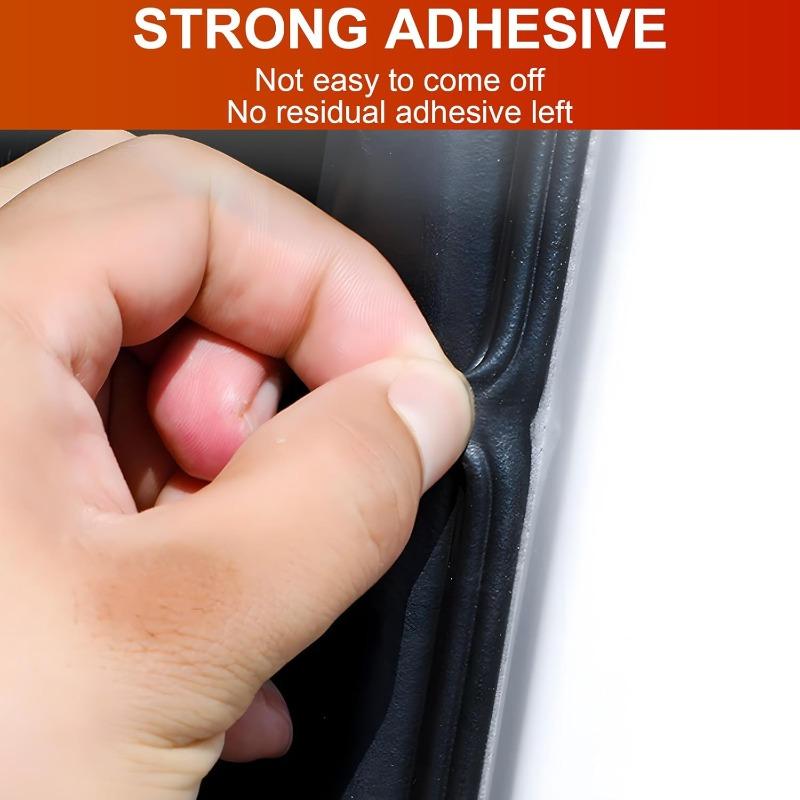 10m Universal Car Door Seal Strip, Double-Layer Thickened Noise Reduction, Waterproof Automotive Weather Stripping, 5-Hole