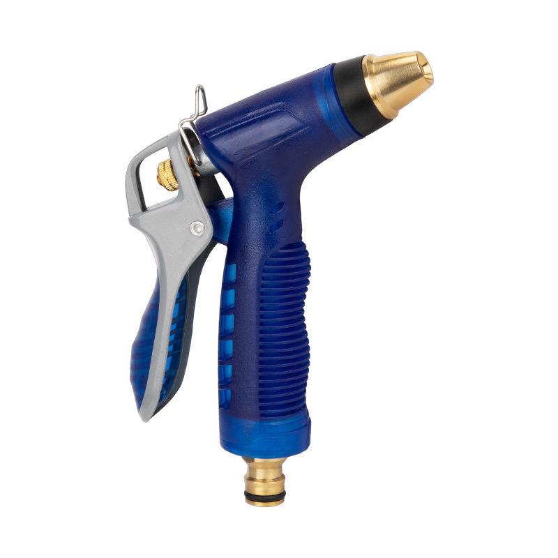 Sky Blue High-Pressure Copper Water Nozzle for Car Wash and Gardening