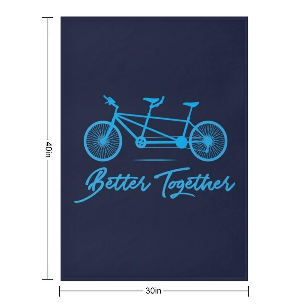 Tandemfahrrad Besser Zusammen Fahrrad Design Überwurfdecke Lockere Bett Luxus Verdickt Bettbezüge Decken