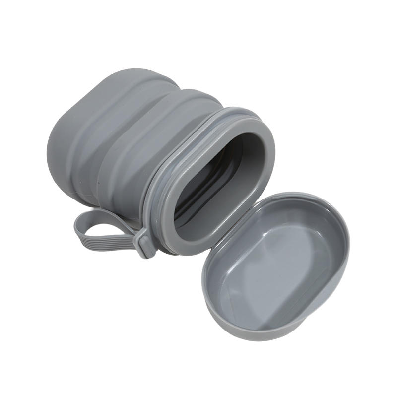 Portable Folding Waterproof Travel Soap Box Silicone Leak Proof Foldable Soap Box With Handle Soap Case Outdoor