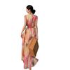High-End Ombre Halter Sleeveless Long Dress - Elegant Beach Vacation Style