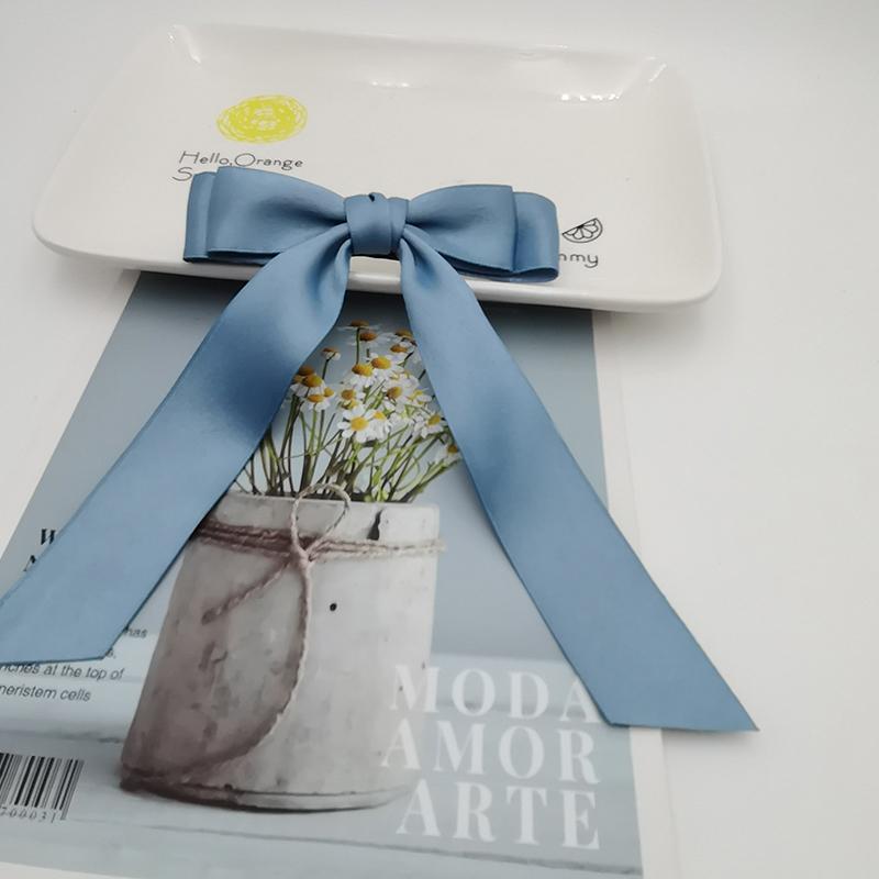 Korean Style Fabric Hair Bow Hairpin For Women Girls Ribbon Hair Clips Bowknot Spring Clip Female Hair Accessories