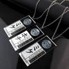 Anime Kakegurui Yumeko Jabami Acrylic Necklace Pendant Accessories School Name Card Cosplay Accessories