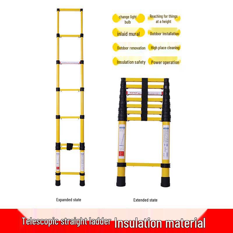 Fiberglass Insulated Telescopic Ladder