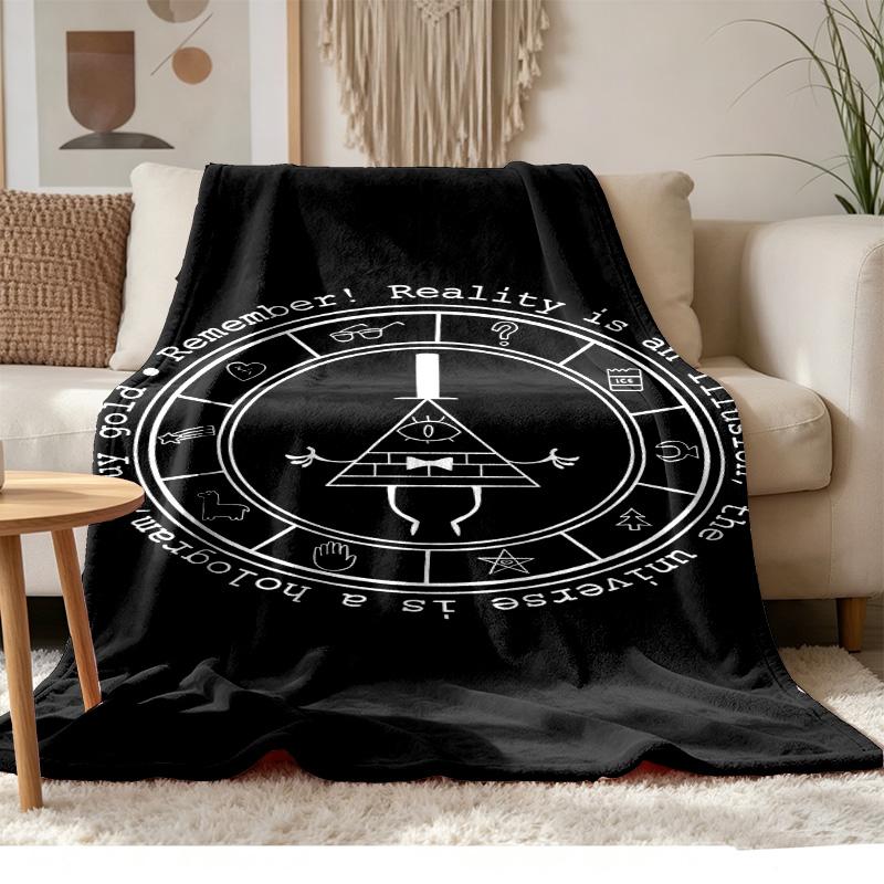 Gravity Falls Měkký a pohodlný flanel Vhodný na pohovky obývací pokoje venovní kempování cestování a také skvělý dárek k výročí