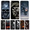 Transparent Phone Case for Samsung Galaxy A16 A14 A12 A22 A24 A42 A02 A06 A50 A70 A20 A30 A40 Soft TPU Cover Terror Black Skull