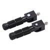 1 Pair Universal Motorcycle Footrests Rear Set Footpegs with 8mm Mounting Bolts Replacement for Aprilla
