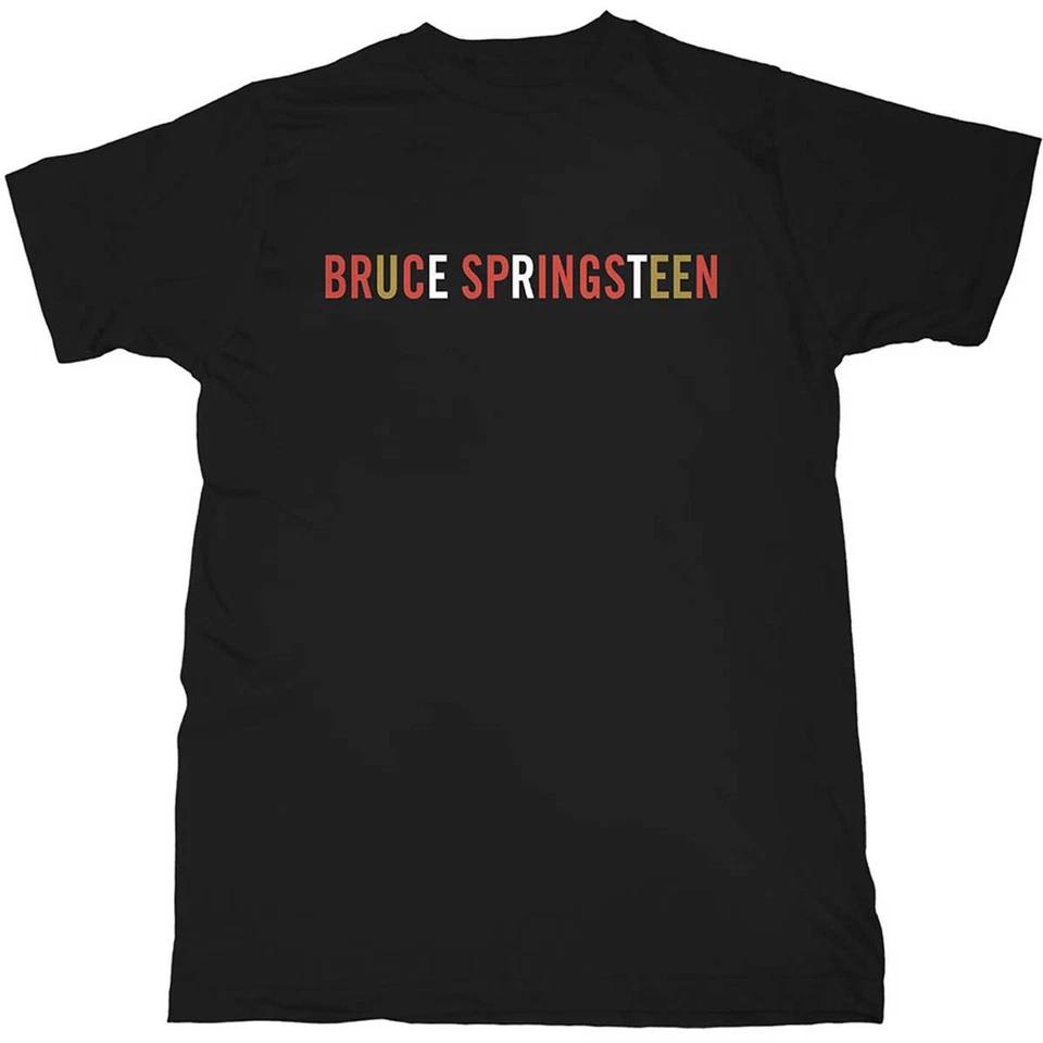 

Bruce Springsteen Coloured Logo Official Men s T-Shirt Men s- L
