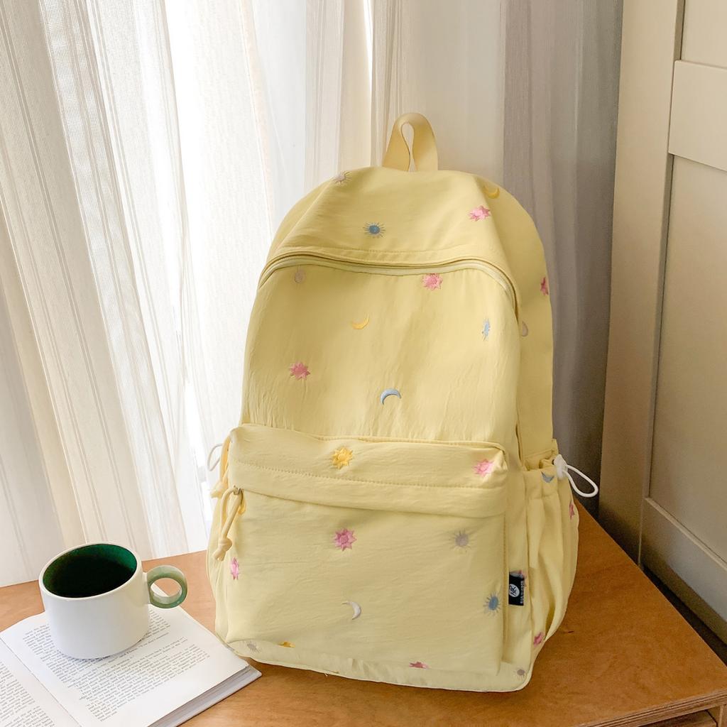 Schoolbag niche style high-value backpack junior high school girl class schoolbag girl high school student fashion campus backpack